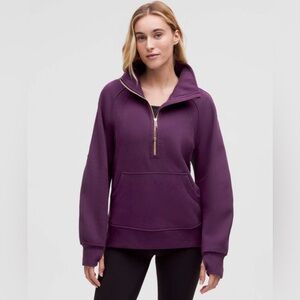 Lululemon | Scuba Oversized Funnel-Neck Half Zip *Long Dramatic Magenta / Gold